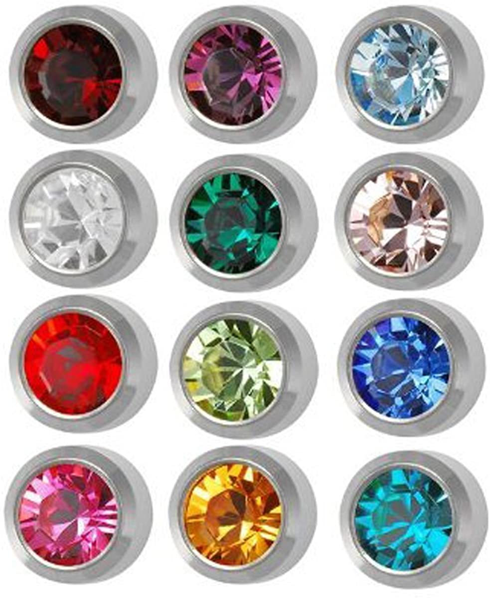 SURGICAL STEEL STUD EARRINGS in TURQUOISE | LA Image