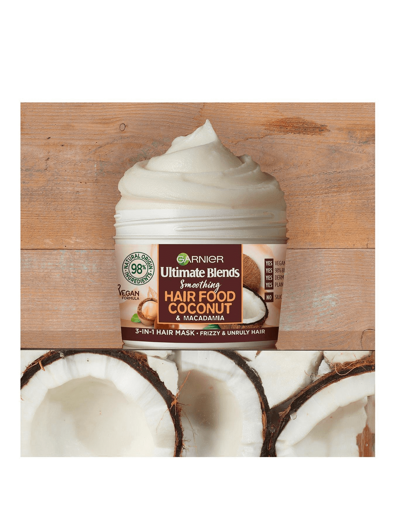 Garnier Ultamate Blends 3 in 1 Hair Mask Coconut 390ml | LA Image