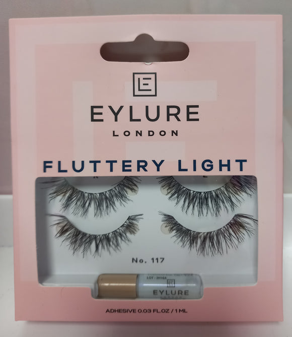 FLUTTERY LIGHT 117 FALSE EYELASHES TWIN PACK