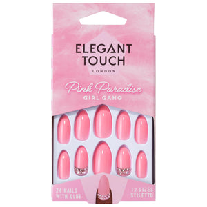 Elegant Touch False Nails Girl Gang Pink | LA Image