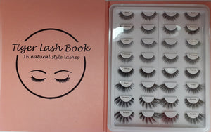 Tiger Lash Book 16 Pairs of Natural Style Lashes | LA Image
