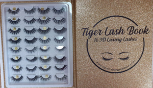 Tiger Lash Book 16 Pairs of 3D Luxury False Lashes | LA Image