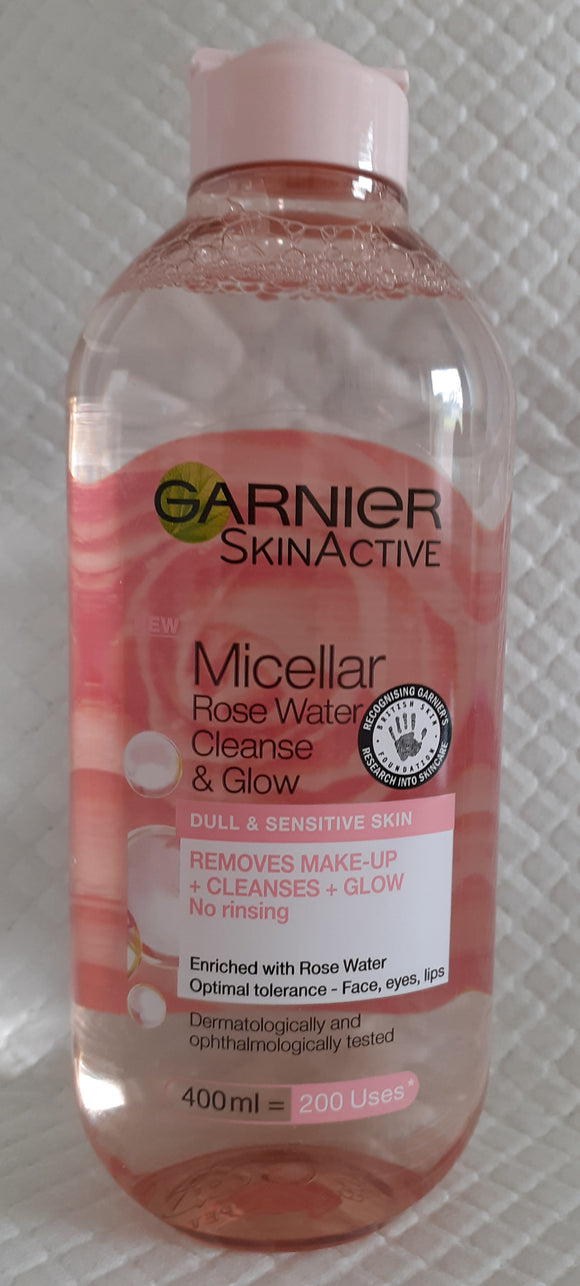 Garnier Micellar Rose Water Cleanse & Glow 400ml | LA Image