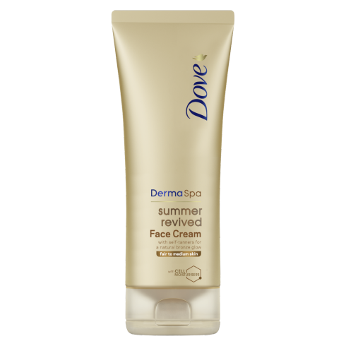 Dove DermaSpa Summer Revive Fair To Medium Facial Tanning Cream | LA Image