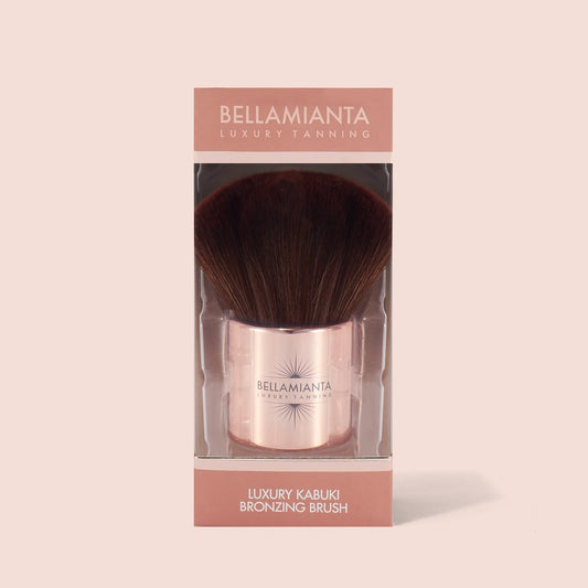 BELLAMIANTA LUXURY KABUKI BRONZING  BRUSH ROSE GOLD
