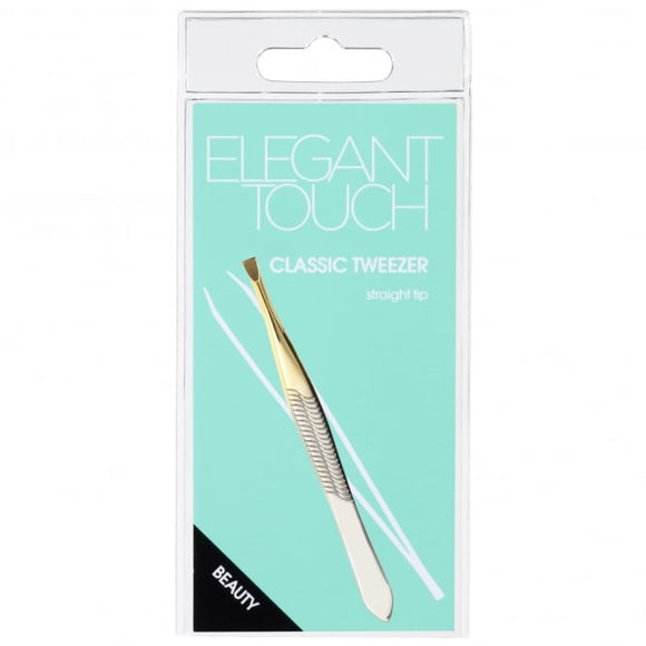 Elegant Touch Gold Tipped Straight Tweezers