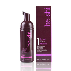 HE-SHI NEW Rapid 1 Hour Mousse Tan 150ml