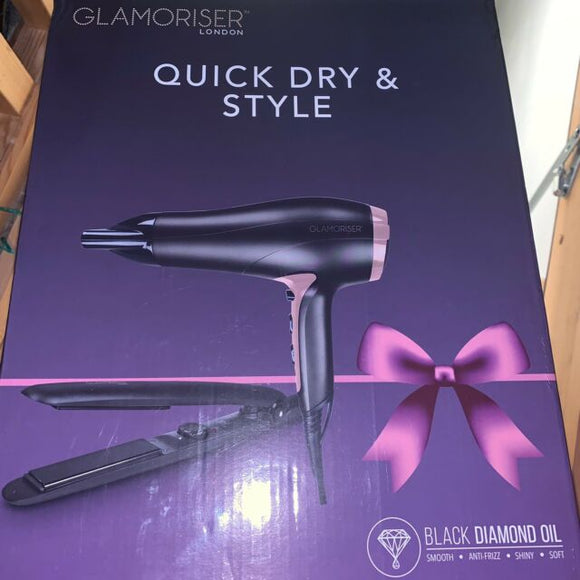 Glamoriser Hairdryer And Straightener Set