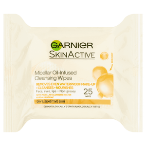 Garnier Micellar Oil Infused Cleansing Wipes x25 | LA Image